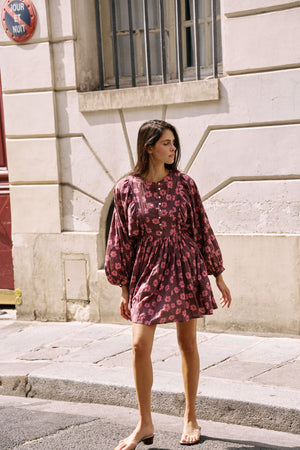 Anika Mini Dress ~ Pink Cosmos
