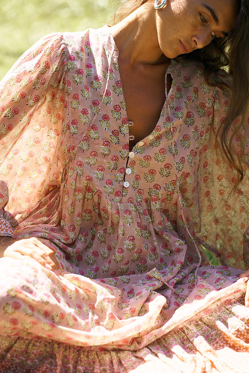 Bhoomi Maxi Dress ~ Sunset