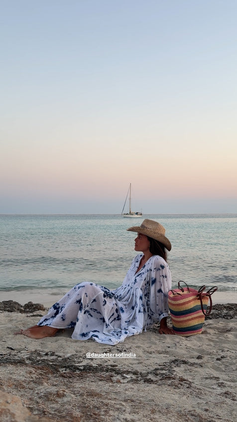 Kyra Maxi Dress ~ Deep Sea