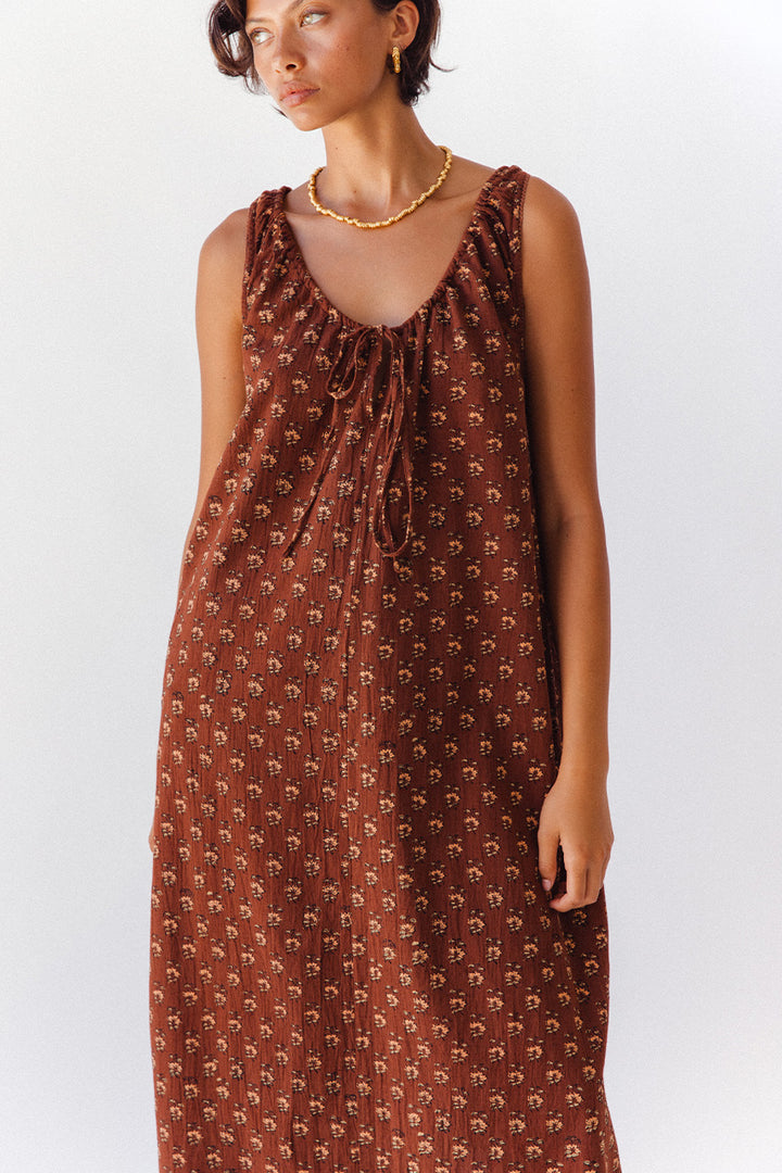 Sundress Midi ~ Almond