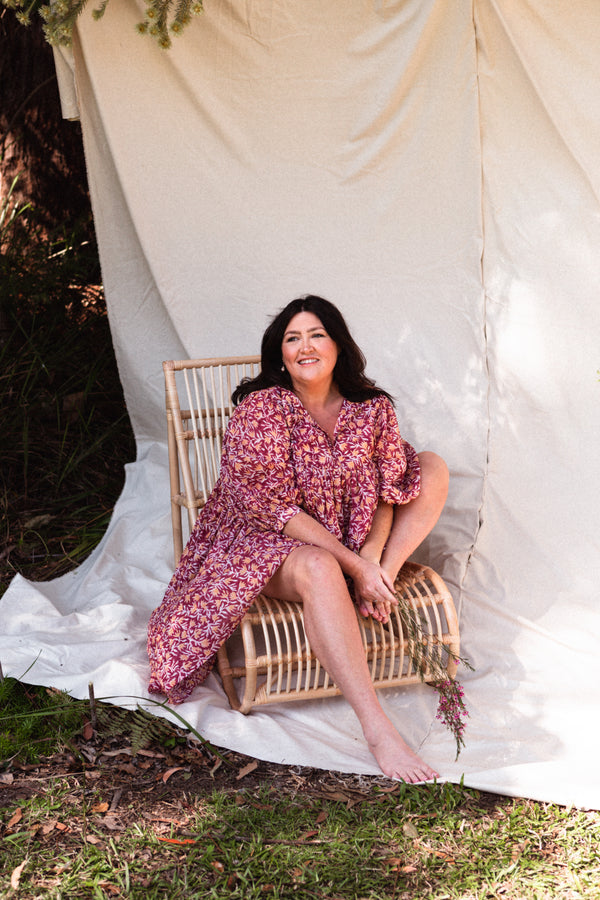 Kyra Midi Dress ~ Sumac