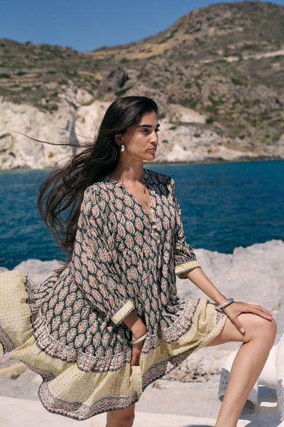 Bhoomi Mini Dress ~ Onyx