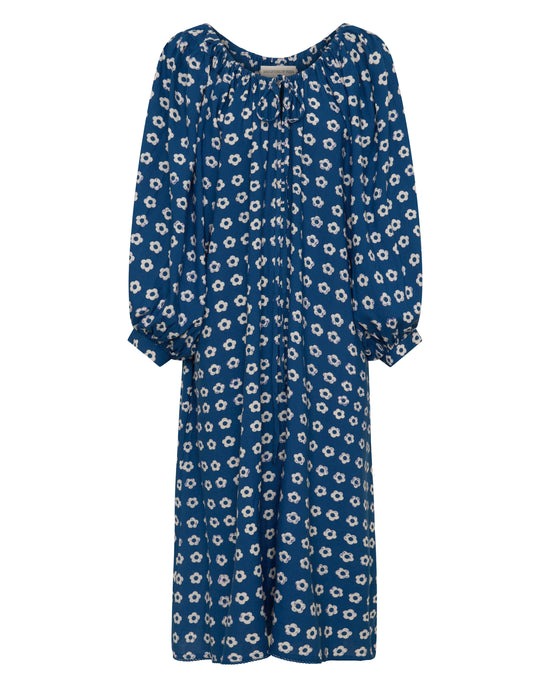 Zahra Midi Dress ~ Indigo