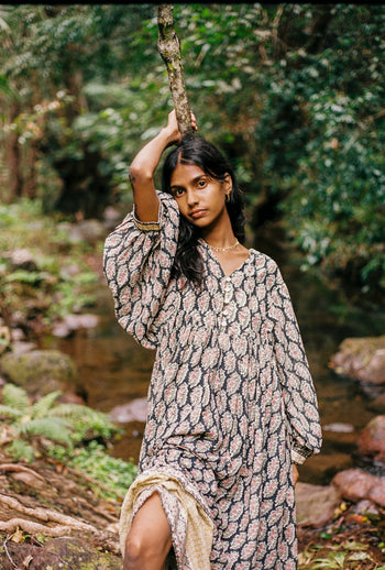 Bhoomi Maxi Dress ~ Onyx