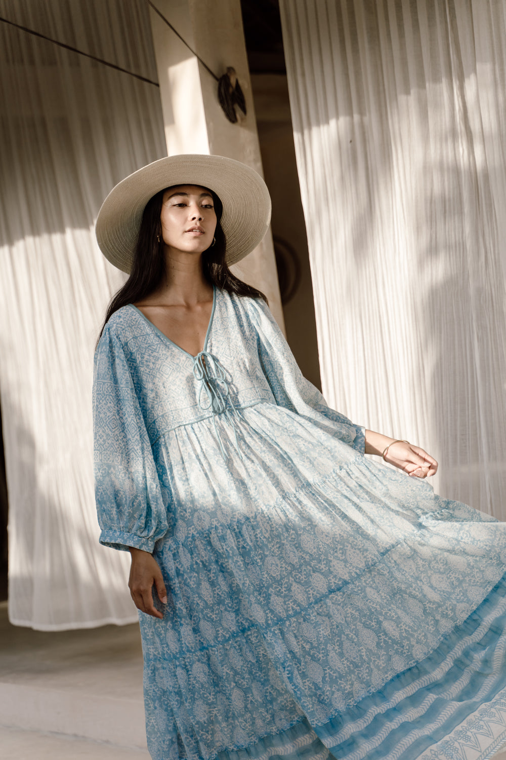 Jasmine Maxi Dress - Sea Mist